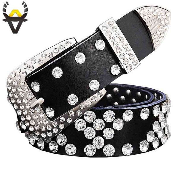 

designer belts 2023 fashion rhinestone genuine leather belt men luxury belts for women quality cow skin waist strap width 3.3 cm vrvj, Silver