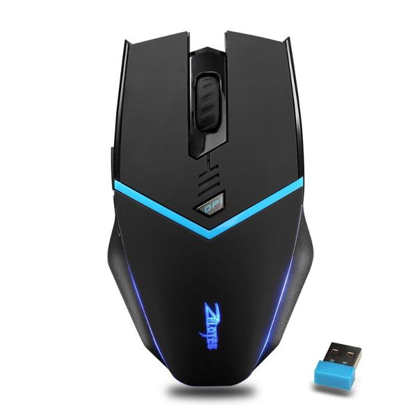 

wireless gaming mouse computer receiver pc mause ergonomic 2400dpi blue light usb optical mice for laptop