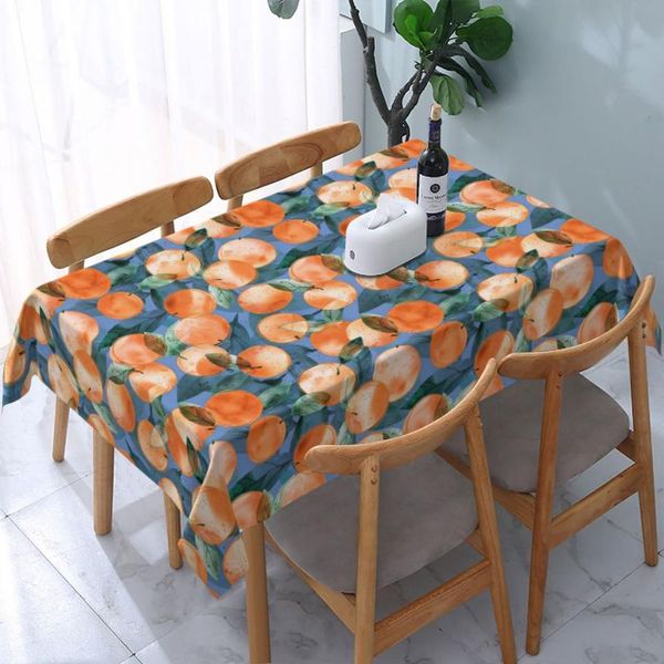 

table cloth oranges, delicious fruits.watercolor illustration tablecloth waterproof printed cover picnic wholesale