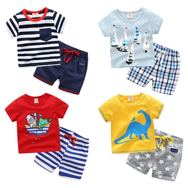 

clothing sets baby children's summer boys' suit 2021 short-sleeved shorts sports, White