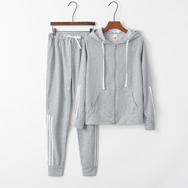 

tracksuits sleeve women's long sweater and trousers sportswear set for women 9450, Gray