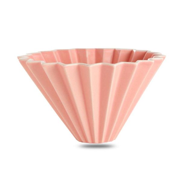 

coffee filters origami reusable cafe restaurant pour over espresso home kitchen dripper cone funnel ceramic solid filter cup easy clean