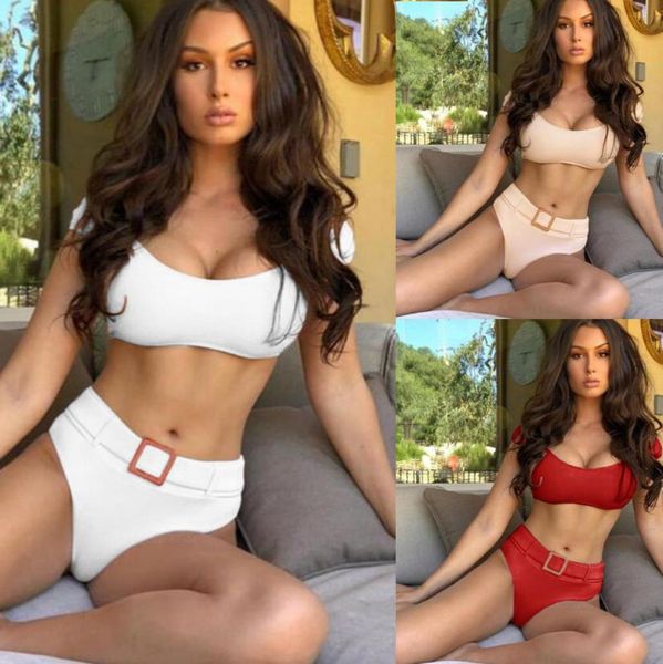 

women's swimwear bikini19c233, White;black
