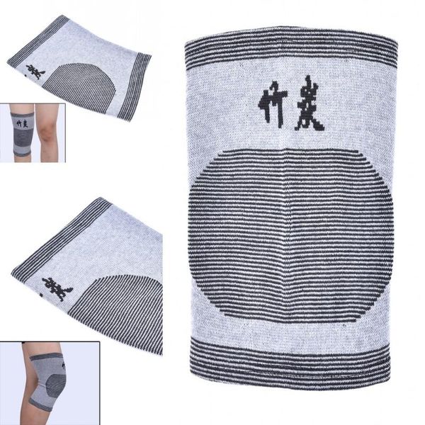 

pcs elastic knee braces pads breathable bamboo charcoal basketball support brace pad sport accessories elbow, Black;gray