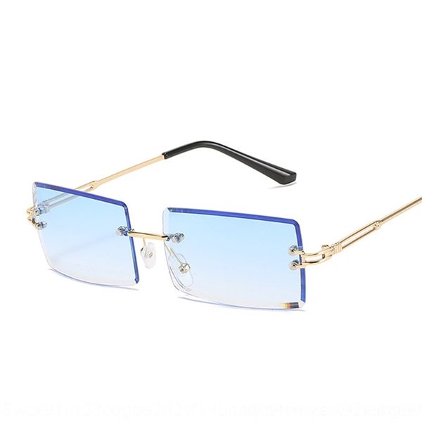 

N9a KzQVvrimless cut edge Glasses Sun Women's Sunglasses square net red eyeglass changing sun Fashion Street Cycling Glasses Photo Outdoor, White;black