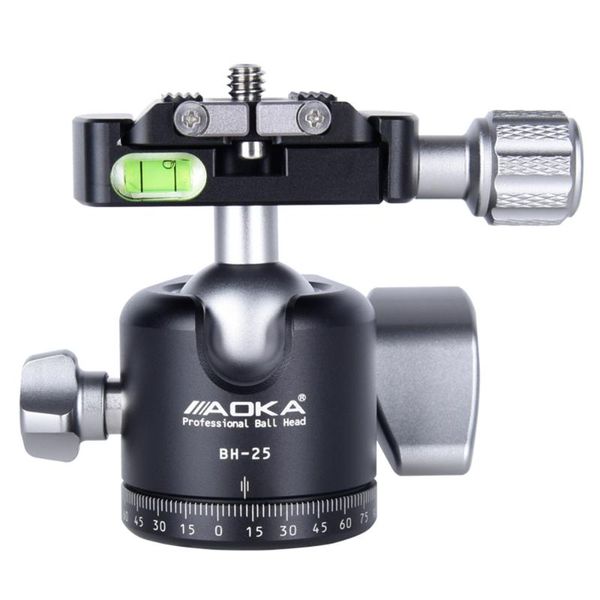 

ak-bh25 360 degree rotatable tripod, low gravity aluminum alloy ball head tripods