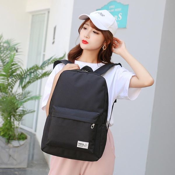 

backpack oxford waterproof men's simple school girl boy harajuku shoulder bag sport 15.6 inch labmochilas