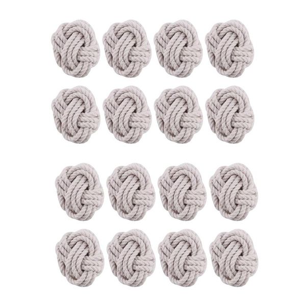 

napkin rings -16pcs model room natural jute ring rope woven buckle linen