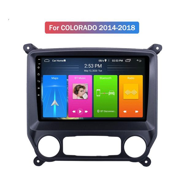 

android 10.0 car dvd player navigation gps for chevrolet colorado 2014-2018 multimedia stereo radio 2+32g wifi bt