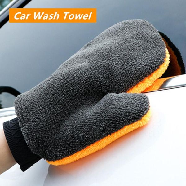 

car styling coral fleece cleaning gloves beauty auto wash towels cloth home supplies accessories glove