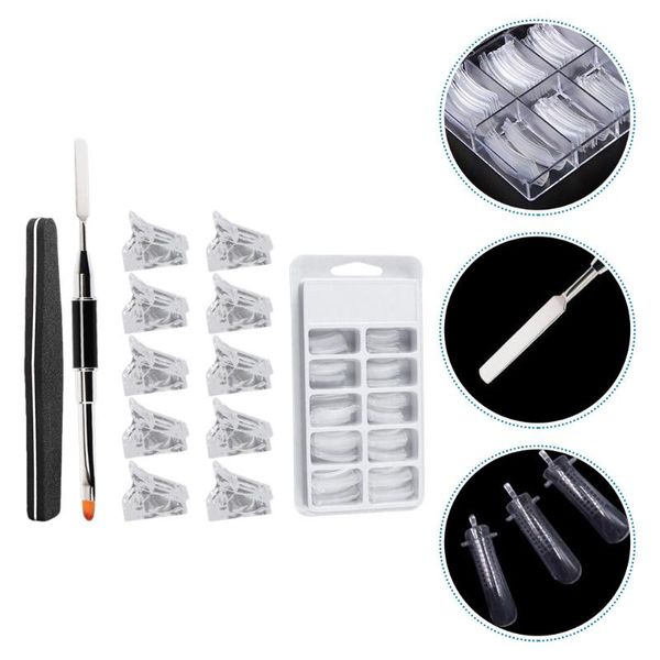 

nail art kits 1 set molds tools double-headed scratch pen sand strip (white)