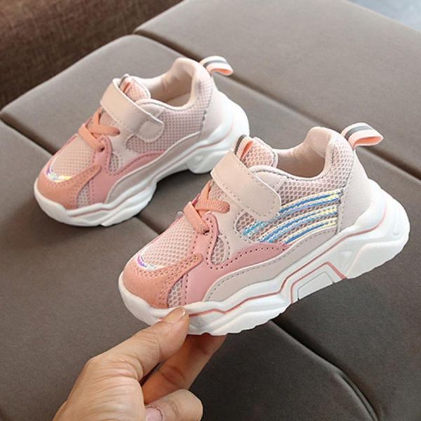 

sneakers spring autumn kids casual sports shoes children boys girls soft bottom non-slip, Black;red
