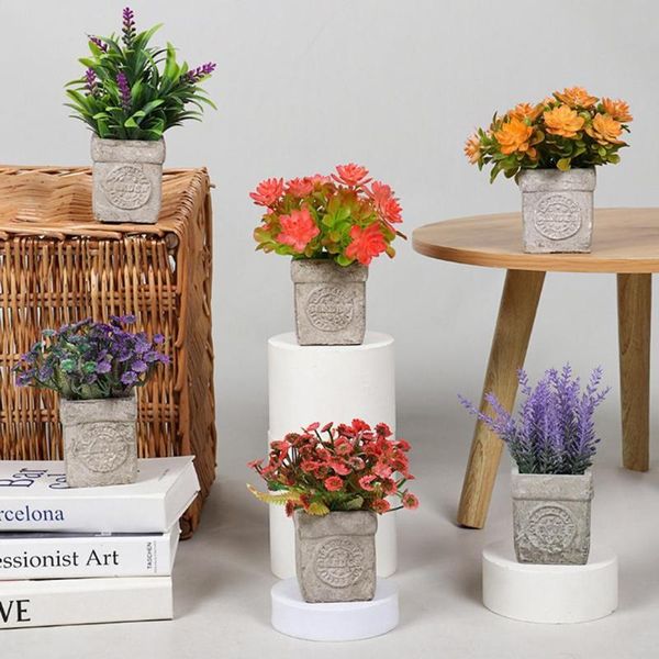 

decorative flowers & wreaths simulation flower durable exquisite wedding arrangement artificial potted for office