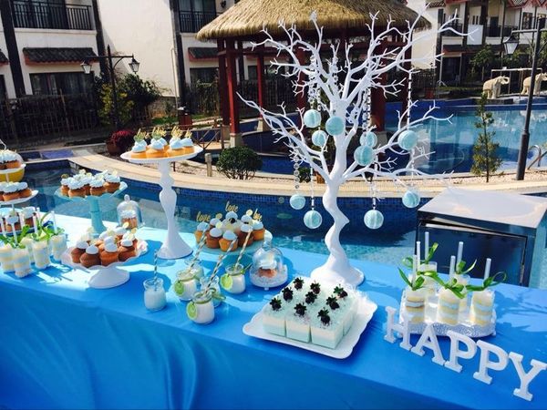 

party decoration fancy design plastics wedding table fde decor weddings