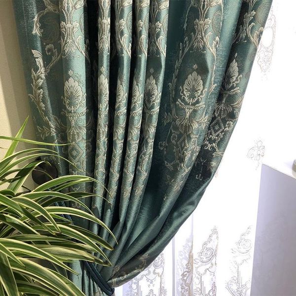 

curtain & drapes high end atmosphere european precision jacquard villa living room bedroom finished custom curtains