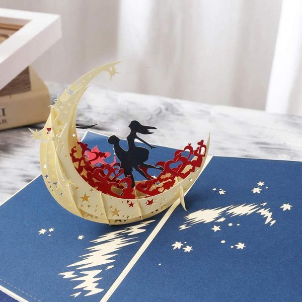 

greeting cards 3d up birthday card for girl kids wife husband valentines postcards gifts with envelope stickers