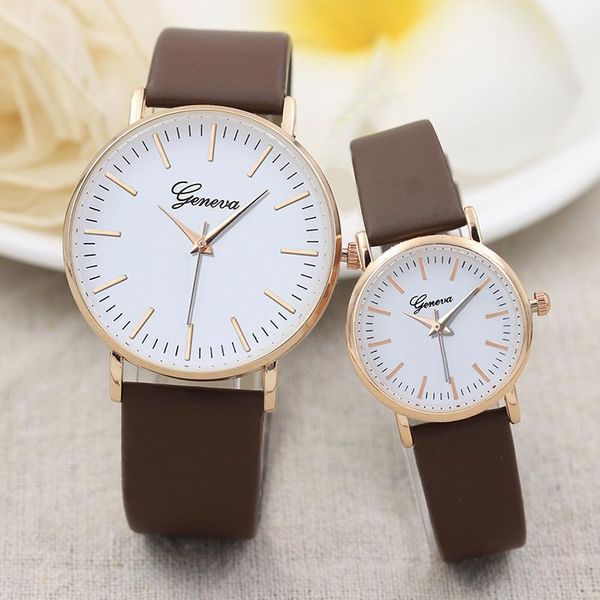 

white couple watch fashion gold strip scale lover watches trend casual men women valentine's day gift birthday amante de relojes wristw, Slivery;brown