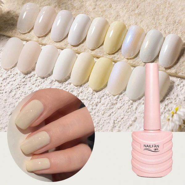 

nail polish 10ml french style quick dry moonlight white diy manicure for beauty