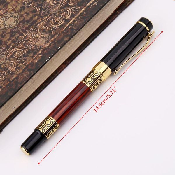 

gel pens luxury metal ballpoint pen imitation wood emboss pattern rollerball office school stationery