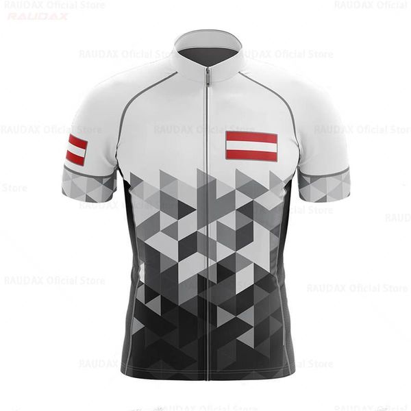 

racing sets austria pro team cycling jersey dry quick shirt bike clothing short sleeve silicone non-slip, Black;blue