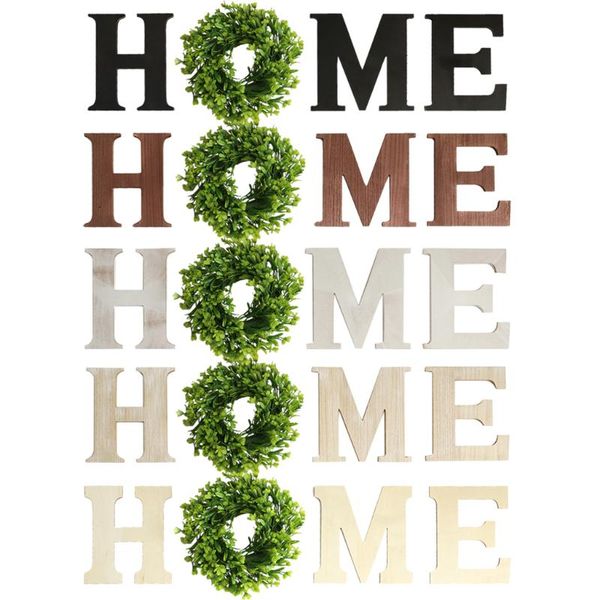 

decorative objects & figurines wall hanging wood home sign wooden letter wreath love word artificial eucalyptus for party livingroom wedding