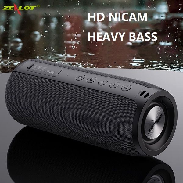 

zealot powerful bluetooth speaker bass wireless portable subwoofer waterproof sound box port tf tws usb flash drive