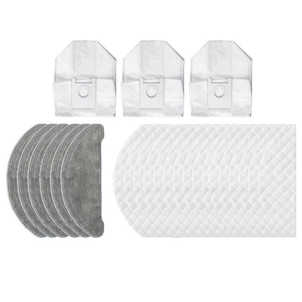 

vacuum cleaners 24pcs disposable wipes dust bags recyclable mops cloths parts accessories for roidmi eve plus robot cleaner sweeper