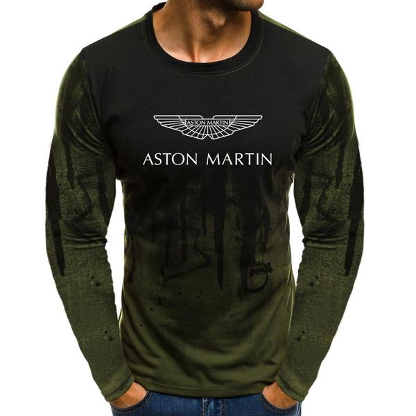 

men's hoodies & sweatshirts 2021 aston fashion spring autumn men harajuku style classic delicate print gradient long sleeves, Black