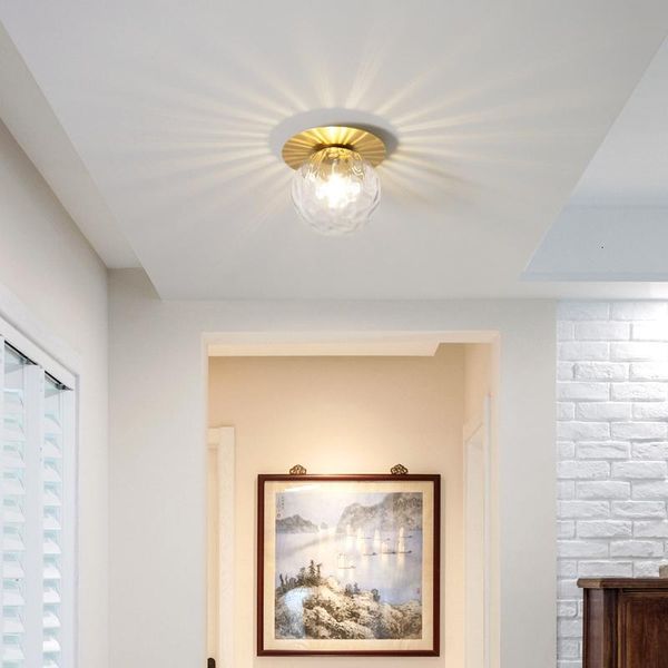 

nordic led ceiling light door porch corridor balcony glass dome lights