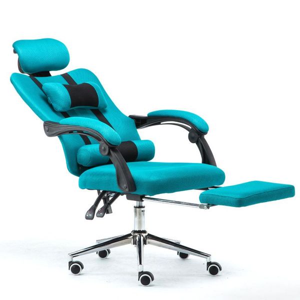 

household computer chair lifted and rotation ergonomics office mesh cloth swivel with footrest reclining comfortable living room furniture