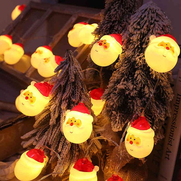 

christmas taobao led light string decoration snowman head old tree straight