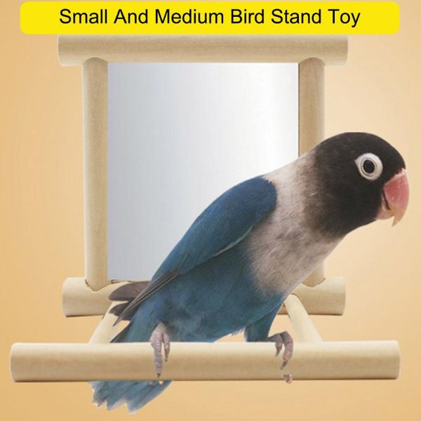 

bird toys mirror chewing playground cockatoos birds hanging toy fashion convenience practical lightweight durable convenienc disposable glov