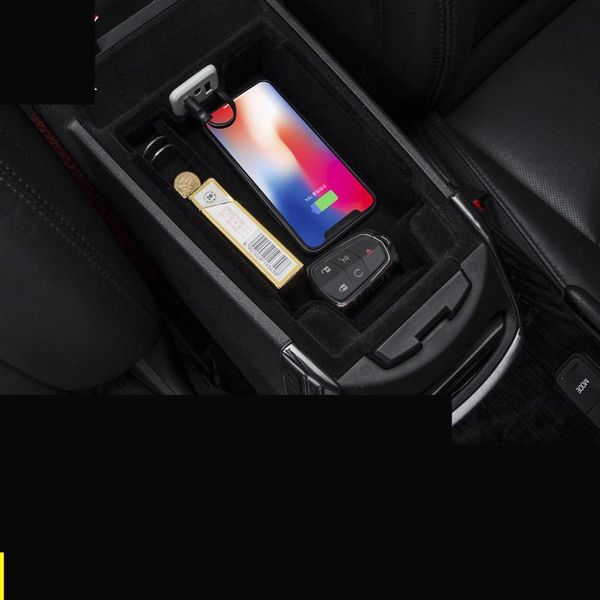 

car organizer flocking center armrest storage box with usd charge for xts xt5 atsl 408
