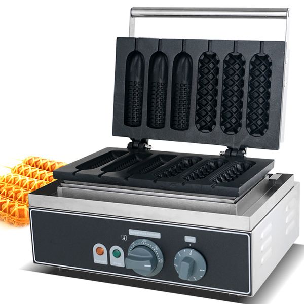 Elektrische Hotdog-Waffelmaschine, 1550 W, Lolly Corn Dog Maker, antihaftbeschichtete Edelstahl-Bäckermaschine, zwei Typen