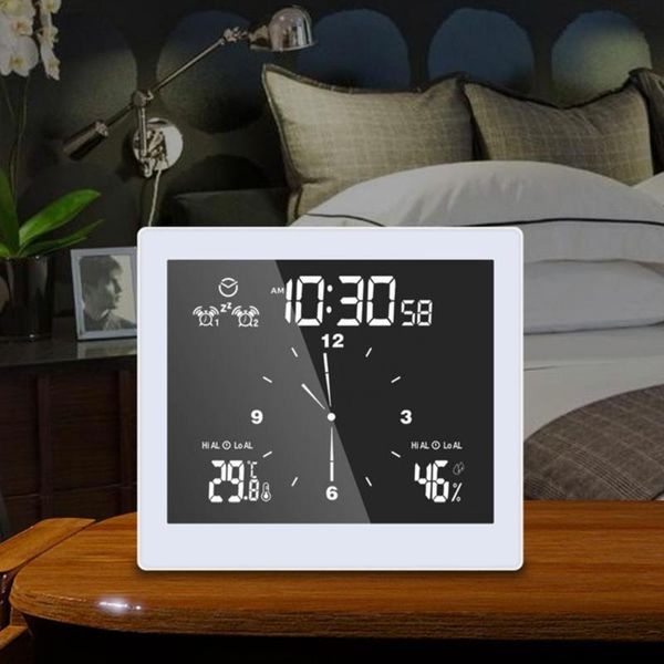 

60% s waterproof suction cup stand countdown temperature humidity bath digital clock desk & table clocks