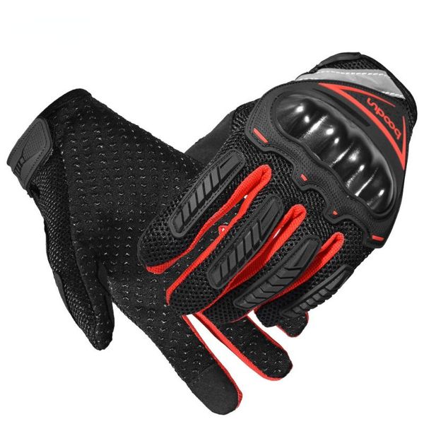 

cycling gloves motorcycle night reflective strip anti-collision breathable accessories, Black