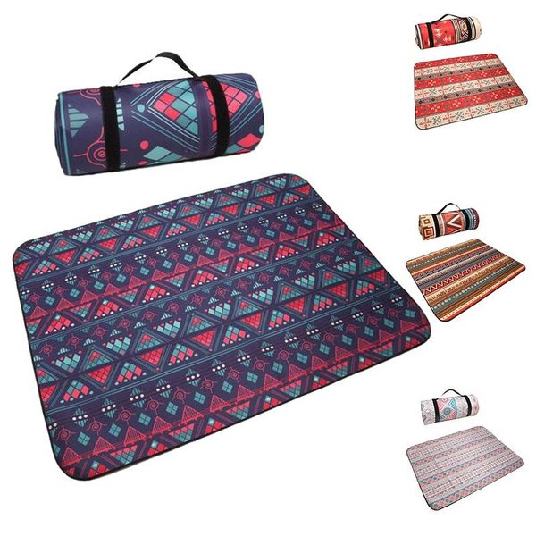

outdoor pads elos-camping mat thicken foldable waterproof picnic camping blanket for multiplayer pad travel beach