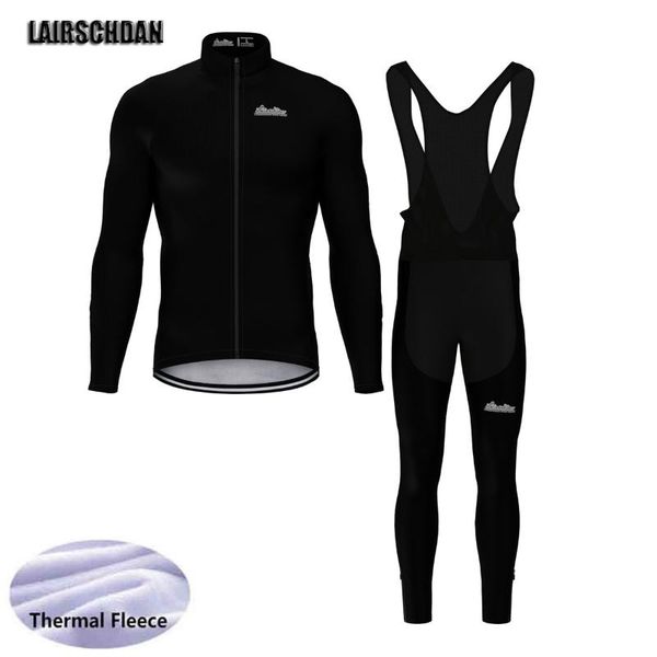 

racing sets sptgrco cycling jersey set thermal fleece black clothes mtb bike uniform equipacion ciclismo invierno hombre, Black;blue