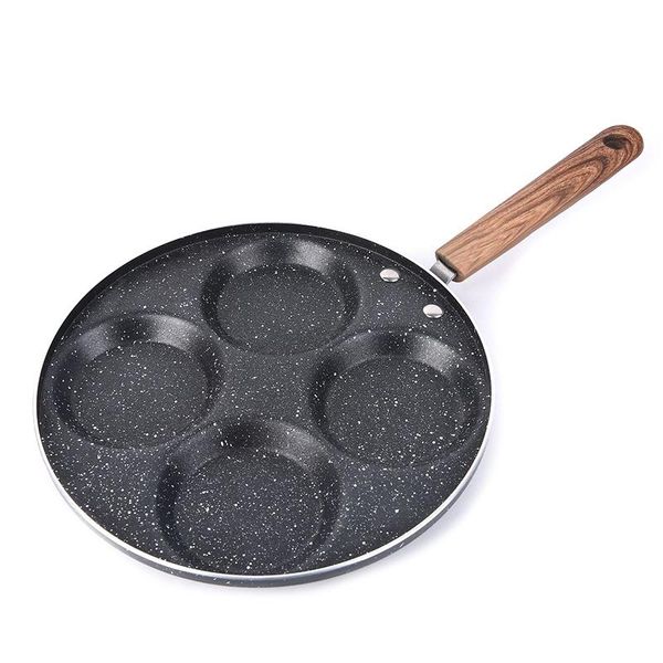 

egg frying pan four-hole omelet for eggs ham maker pans creative non-stick no oil-smoke breakfast grill cnim