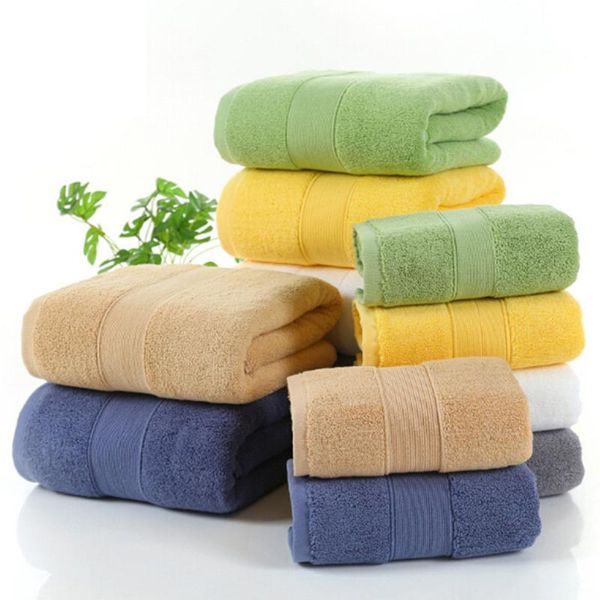 

towel cotton padded bath solid color soft skin absorbent toiletries yoga 2021