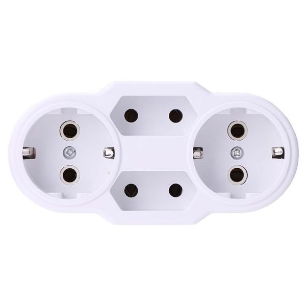 

smart home control european type conversion plug 1 to 4 way socket adapter eu standard power port plugs converter