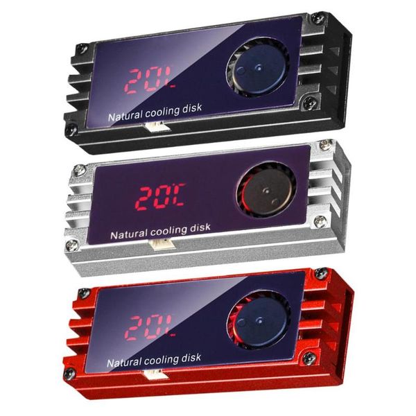 

heatsink cooling fan temperature oled digital display m.2 2280 nvme hard drive disk thermal pad cooler wafer radiator lappads