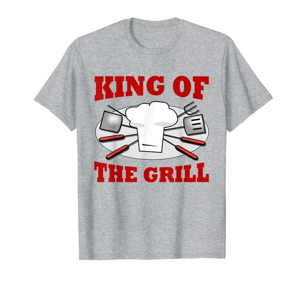 

King of the Grill Chef Hat and Utensils TShirt bbq t shirt, Mainly pictures