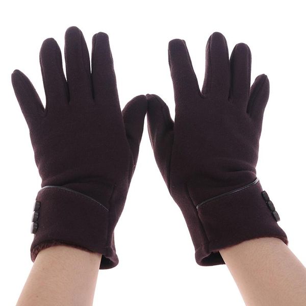 

five fingers gloves 1pair winter women touch screen windproof ski cycling fleece warm sports outdoor mens practical, Blue;gray