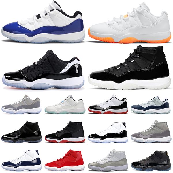 

jumpman 11 11s basketball shoes women men 25th anniversary bred cap and gown citrus concord mens trainers sports sneakers dropshipping