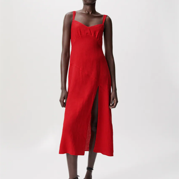 

casual dresses summer solid color ladies camis long 2021 high split maxi dress women, Black;gray