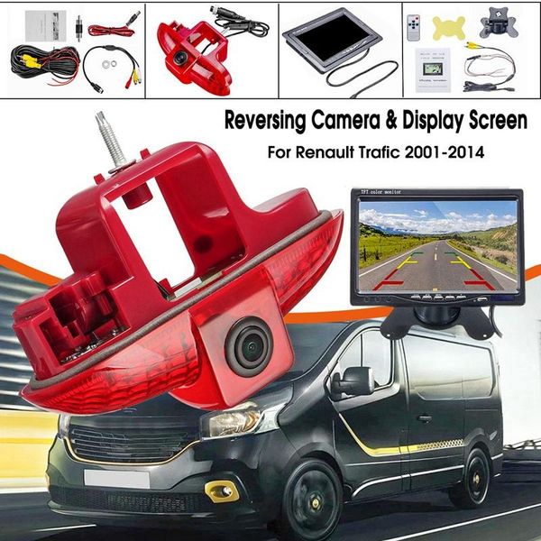 

car rear view cameras& parking sensors brake light camera 7inch monitor led reversing for trafic 2001-2014