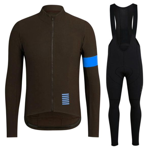

racing sets 2021 men's 100% polyester long sleeve cycling jersey set mtb bicycle clothing 9d gel pad bib pan, Black;blue