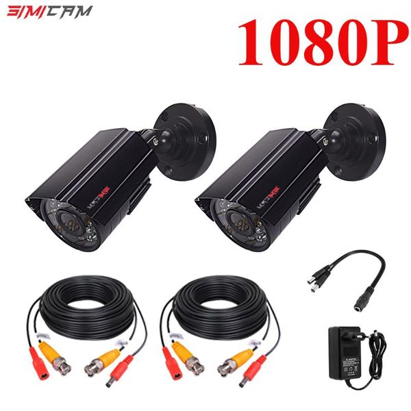 

security camera 2pcs2mp/5mp kit outdoor weatherproof housing 66ft super night vision ir cctv video ip cameras