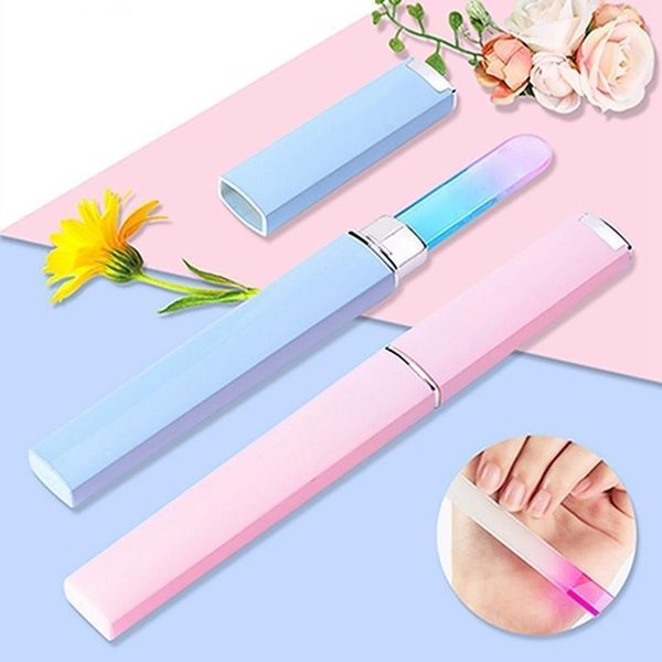 

professional crystal glass nail files buffer manicure device file art decorations filing buffing grinding tools1